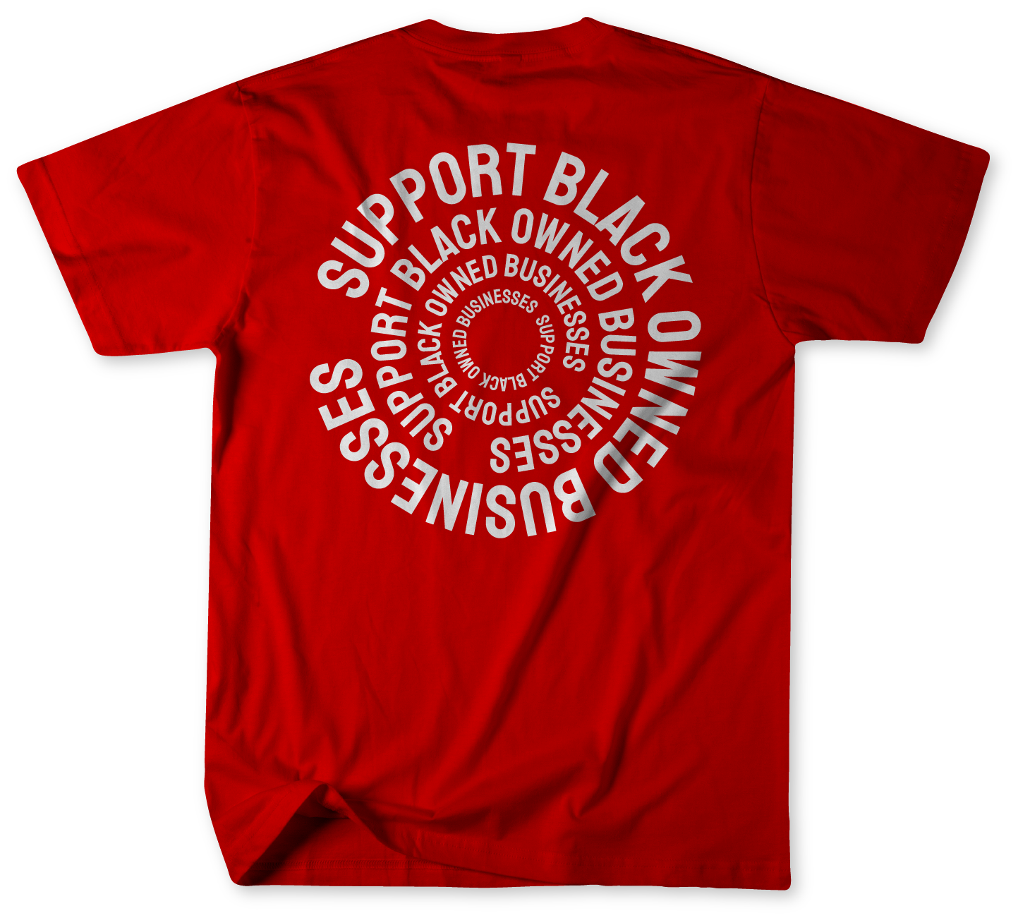 RED SUPPORT BLACK OWNED BUSINESSES TEE